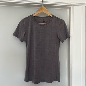 Ridge Merino Wander Crew Neck Tee, Morning Dew, size XS